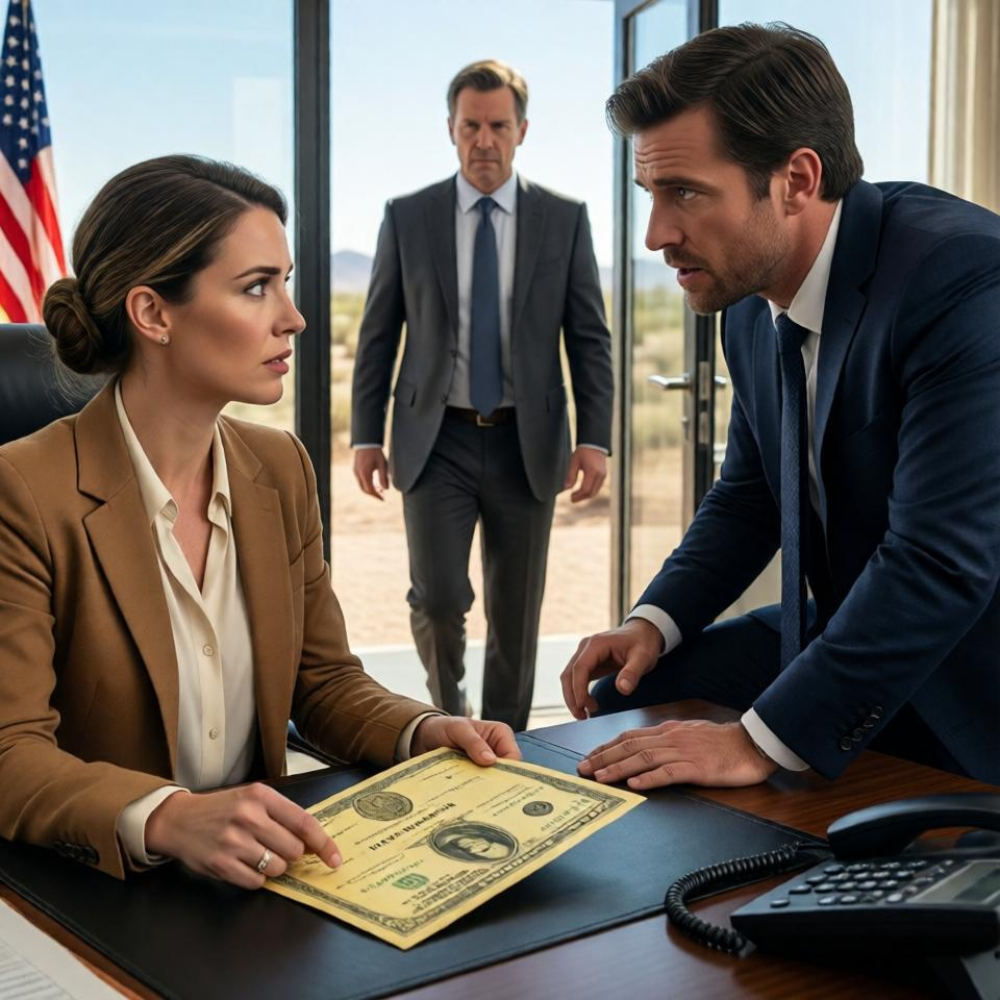 LA-After the funeral, my grandfather left me an old stock certificate. my brother laughed and tossed it in the trash. i fished it out and took it to a broker’s office. the agent turned pale: “please wait—I need to call legal.” even the director froze…