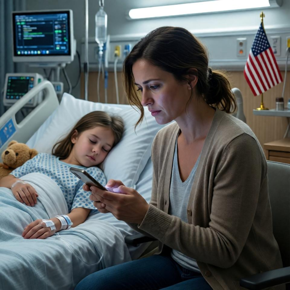 LA-I was sleeping in a hospital chair while my daughter fought for her life. the family group chat was dead silent. then my sister messaged, “mom says you should help with the honeymoon. you’re rich now, right?” i just opened my banking app and cut them off. by morning, 26 missed calls.