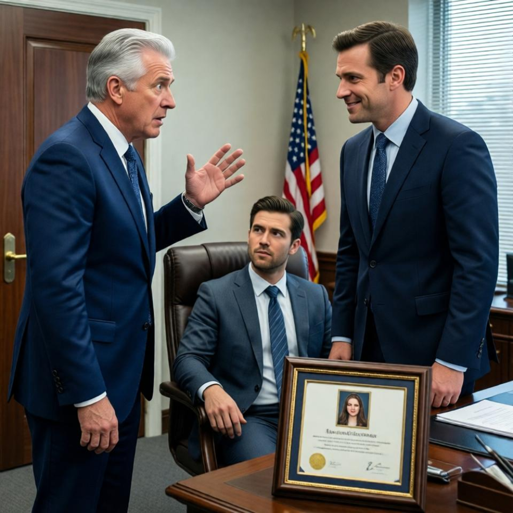 LA-“Your diploma isn’t essential, sweetheart. my son’s taking over,” he sneered. the next morning, the chairman of the board walked in. “where is she?” he asked. my boss beamed, “i replaced her with my son.” the chairman just stared at him, his face blank, before whispering, “my god… what have you done?!”