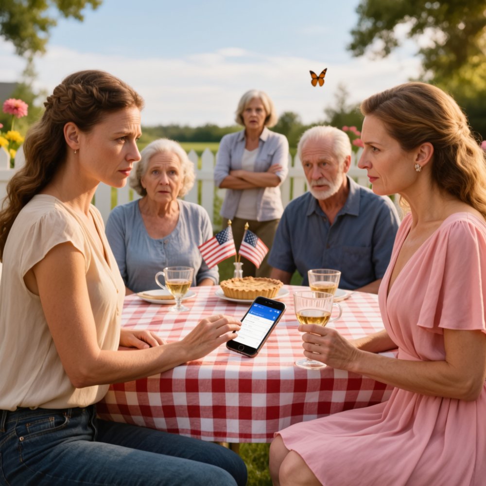 LA-At the family picnic, my sister raised her glass and said: “to the one who always shows up broke, needy, and still hoping to matter.” My parents laughed. I lifted my drink and said: “to the desperate one who…” The family frozen in shock.