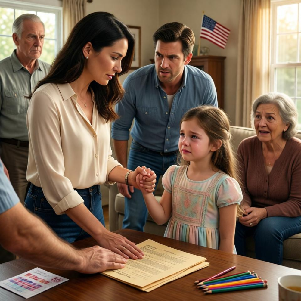 LA- My dad barked at my 7-year-old stepdaughter, “no one cares what you think!” my mom added sweetly, “only real grandchildren get to vote.” she went silent. then i stood up and said, “i need to make an announcement!” five minutes later, the whole room was in shock…