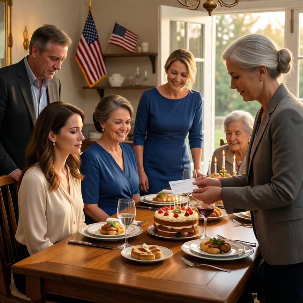 LA-I came home for my grandmother’s 90th birthday—only to hear my stepmother whisper, “she never amounted to anything.” she smiled at the table. i said nothing. didn’t explain. then the door opened and a woman said, “we’ve been using your protocol since february.” every person in that room went silent. my father couldn’t look at me.