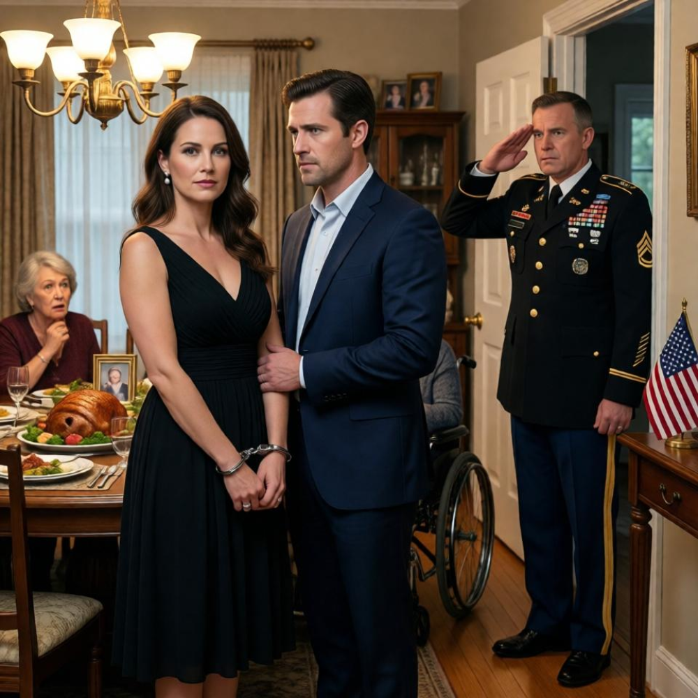 LA-“You’re under arrest for impersonating a military officer,” my brother declared as he cuffed me in front of everyone. then a colonel walked in and said, “general whitmore, ma’am…”