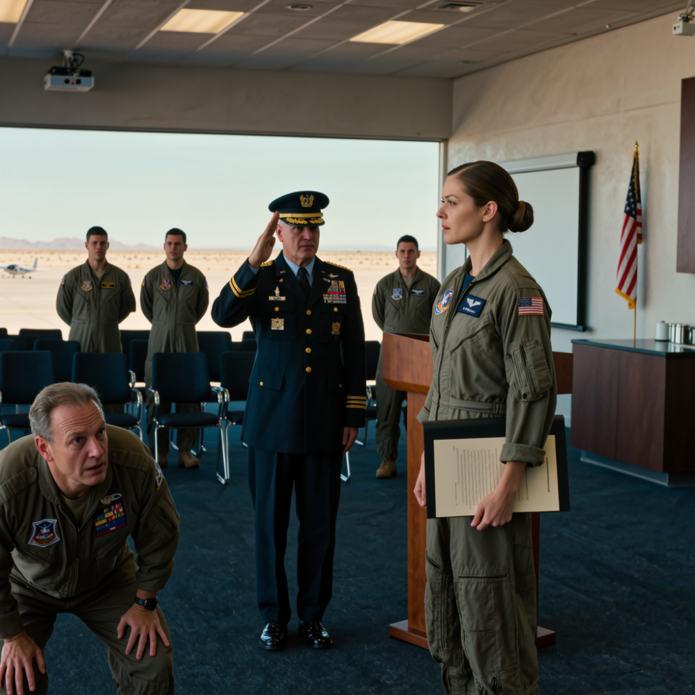 LA-“You’re in the wrong room, sweetie,” my brother shouted at the briefing. “real pilots only—not girls looking for a husband.” the room erupted in laughter. then the general walked in, ignored him, and revealed the code name. “falcon one,” he announced. “the floor is yours. give them hell.”