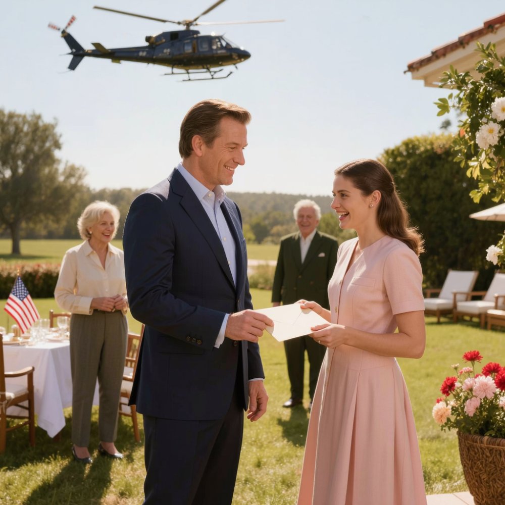 LA-My mom demanded i give my son’s college fund to my sister’s “genius” daughter. “she’s going to yale—your boy is average.” When i refused, my sister spat in my face. 12 years later… at the family reunion… my son landed in a helicopter. What he handed my now broke sister… no one saw coming.