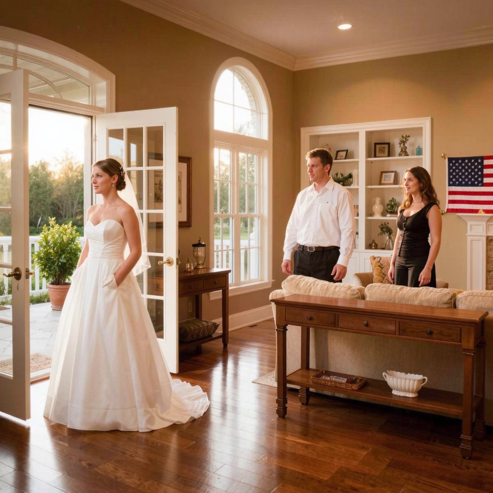 LA-While i was trying on my wedding dress, a strange woman stepped close and said, “don’t marry him. Go home early today… and you’ll understand why.” Before i could ask anything, she was gone. I didn’t tell anyone. I went home early… and the moment i walked in—i froze.