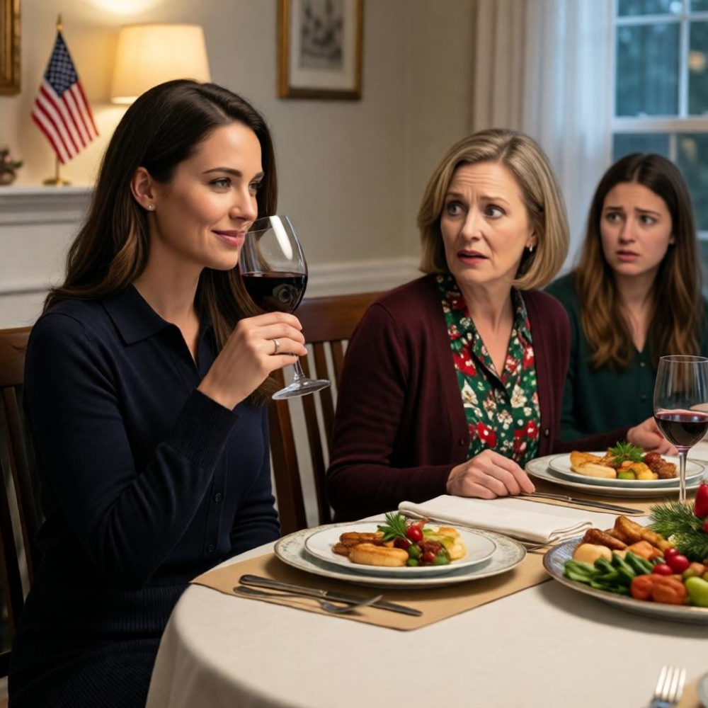 LA-At the holiday dinner, mom said: “to the one who still can’t get their life together,” and my sister chimed in: “but at least she makes us feel financially better about ourselves.” i took a sip, smiled, and said: “to the ones living off what they pretend to mock.” mom’s face went pale…