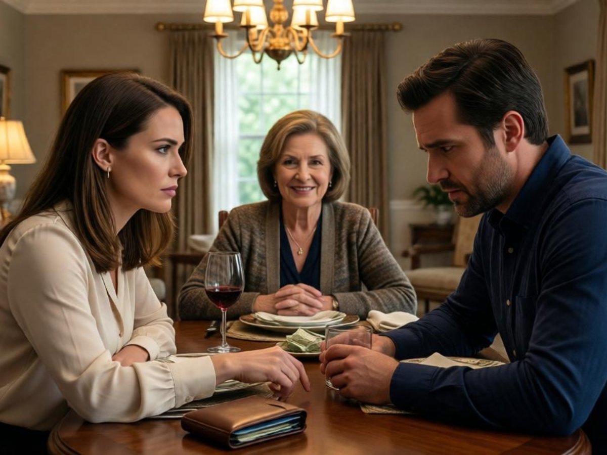 LA-I looked my husband straight in the eyes and warned him, “one more word from your mother about my salary—and there will be no more polite conversations. i’ll explain to her myself where her place is, and why my money is not her property. do you understand?”