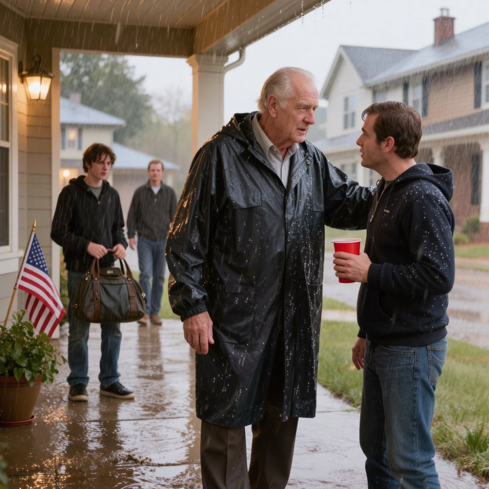 LA-At 18, i was kicked out into the rain because of a lie my brother told. My mom screamed, “you don’t belong in this house anymore.” My father sneered, “don’t ever show your face to us again.” I left silently. Two weeks later, he was laughing about it with his friends. Then he jumped when a hand landed on his shoulder: “dad… why are you here?”