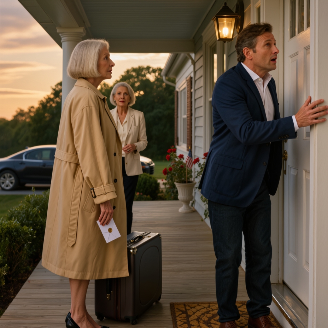 My son slid his wife’s $350,000 debt in front of me and said, “I need the money tomorrow, Mom. Don’t let me down.” I looked at the number, looked back at him, and said only one word: “Okay.” He thought that meant I would save them again. Instead, I moved every dollar I had into an account he didn’t know existed, booked a flight, and disappeared before dark. By the time they showed up at my house expecting the money, all that was waiting for them was a locked door and an envelope on the porch.