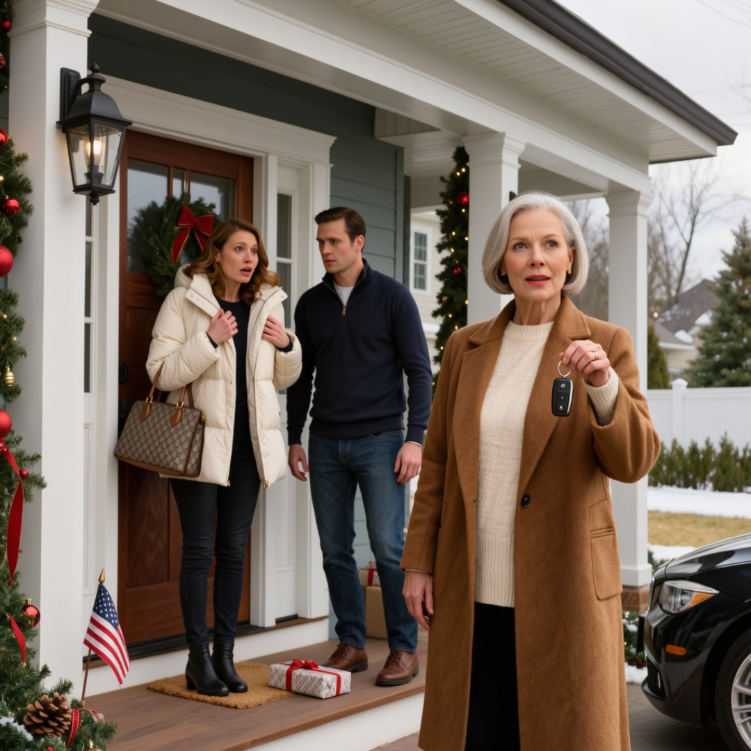 At Christmas dinner, my daughter-in-law looked at the gift I gave her, laughed, and called it “cheap junk” before tossing it onto the floor in front of the whole family. Everyone saw it. No one said a word. I didn’t argue, and I didn’t make a scene. I simply let the moment tell me exactly how she saw me. The next morning, I canceled the credit card I had been paying, took back the BMW she loved to drive, and told her, “From now on, you can fund your own lifestyle.” That was the moment her confidence finally cracked.