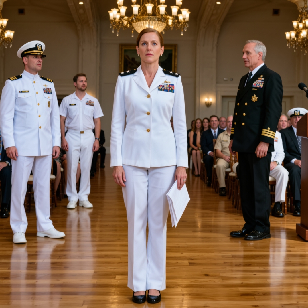 My father patted my shoulder like I was still a child and said, “This is a big day for your brother. We’re so proud of his accomplishments.” They thought I was there to stand quietly on the sidelines and clap. Then I walked in wearing three silver stars, and 300 Navy SEALs rose to their feet before my family understood who they had spent years trying to erase.