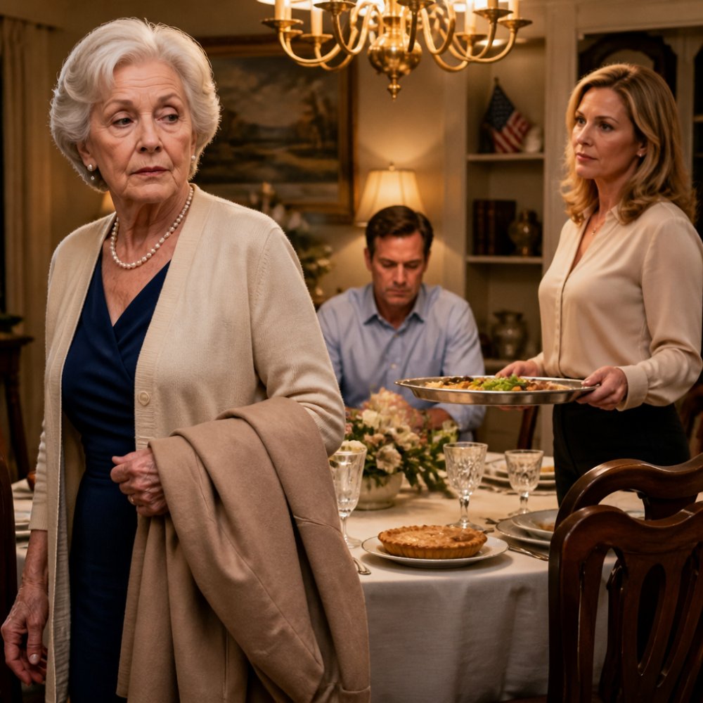 LA-“My son’s wife served everyone else. ‘We weren’t sure you’d want any.’ I put on my coat and left.”