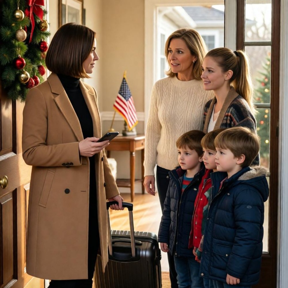 LA-My mom begged me to come home for the holidays. after a 10-hour flight, she opened the door: no hello. no hug. just: “you’ll babysit your sister’s kids. we’re going on a family trip.” my sister laughed: “don’t wipe your snot on her, kids.” they all laughed. i just smiled and said one thing… and that’s when they went crazy. mom kept whispering: “no… no… no way. please!!!”