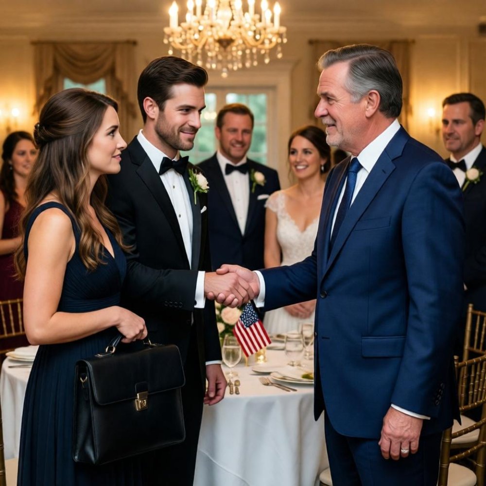 LA-My brother dragged me to meet his fiancée’s multimillionaire father at the wedding, smirking, “this is our family failure.” My parents added, “we don’t brag about her.” The man looked at me, froze, then said quietly, “so it’s you… this is unexpected.”
