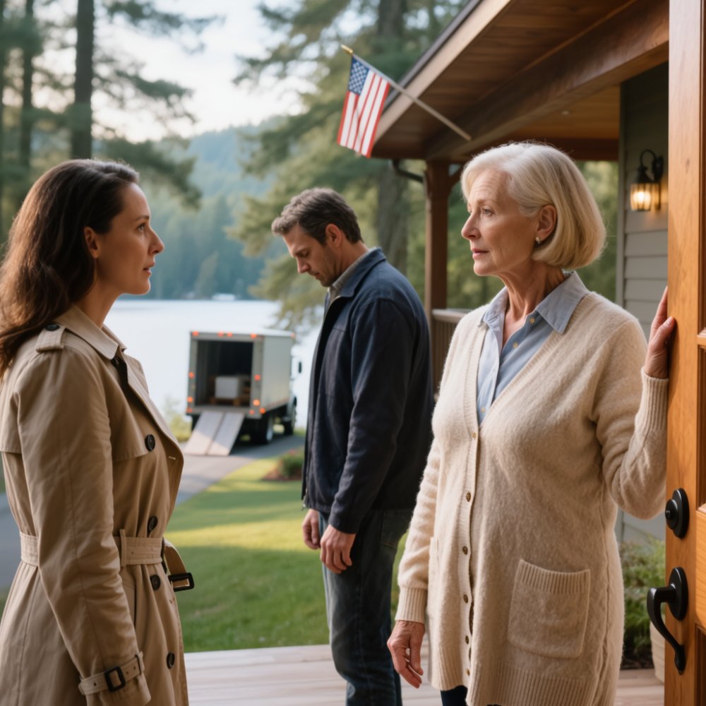 LA-After four years of silence, my daughter-in-law showed up at my lake house: “we’re moving in with you!” she said. As she walked in, she froze at what she saw. She didn’t see it coming…