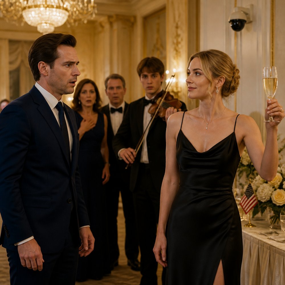 LA-My husband said, “happy birthday, sweetheart,” and then slapped me in front of everyone… I didn’t do anything and quietly walked to the other end of the hall. But when, instead of tears, the wife laughed, everyone froze because…?