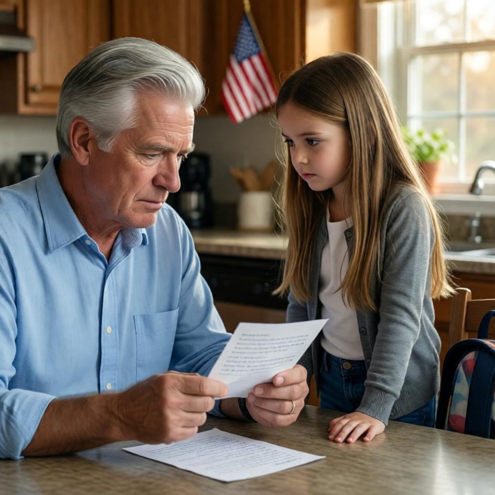 LA-“My son and his wife left for Europe for 10 days, leaving me to watch my 9-year-old granddaughter, who never spoke a word. when the door closed, she slid a note across the table: “grandpa, mom has been stealing from you. i have the proof.” my hands went cold.
