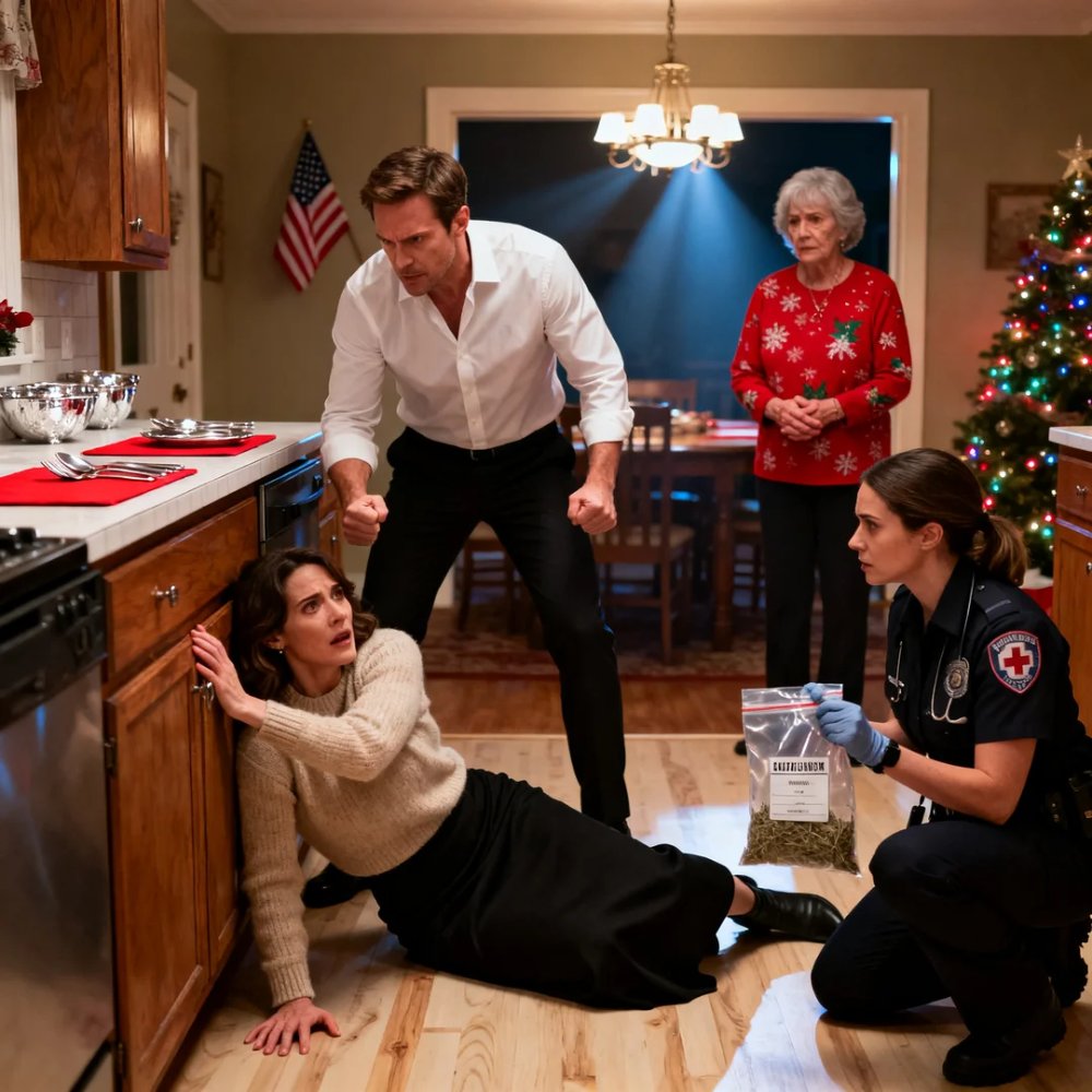 LA-“Get Up, Stop Embarrassing Me…!” My Husband Said As I Lay Collapsed On The Kitchen Floor. His Mom Said I Ruined Christmas And Wanted Attention. But When The ER Doctor Ran One Test – She Went Silent And Called Security. Lawyer Arrived The Next Morning.