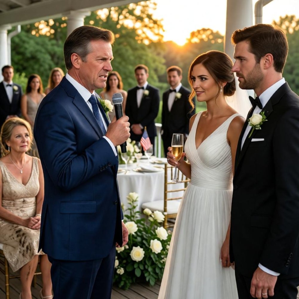 LA-At my son’s wedding, his bride pushed my wife into the mud in front of two hundred guests. My son put his arm around her and whispered something that made her laugh. I simply walked to the microphone and said something no one in that room was expecting. Her own father set down his champagne glass. The band stopped playing