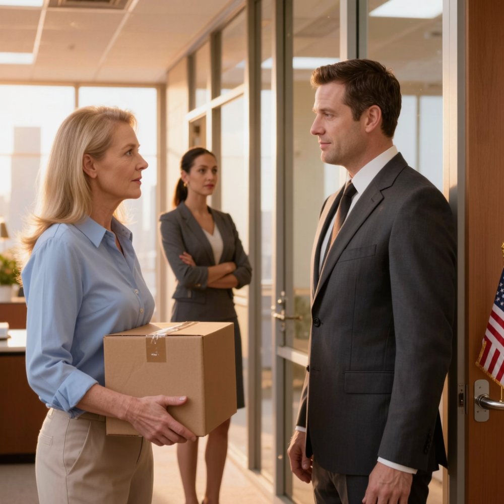 LA-I was quietly fired at 9:14 am by the ceo’s son-in-law. 19 years of work—walked out with a cardboard box. I smiled, said, “have a good morning.” What he never thought to ask… was my maiden name. “clara tennant—who is she?!”