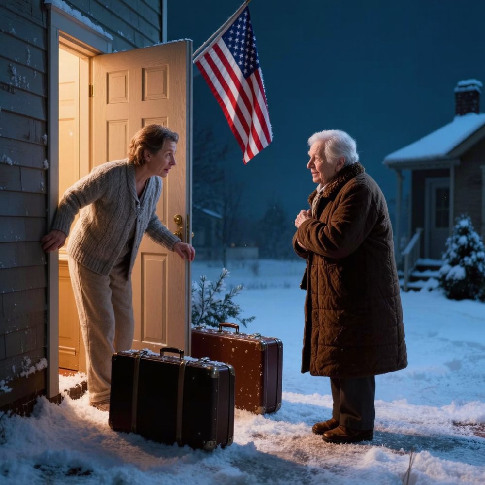 LA-At 5:30 am in -38°F, my parents abandoned my 78yo grandma on my porch with two suitcases. Shivering, she whispered: “sorry to bother you.” I held back tears, brought her inside, and made one phone call. Two weeks later, they were pounding non-stop on my door…