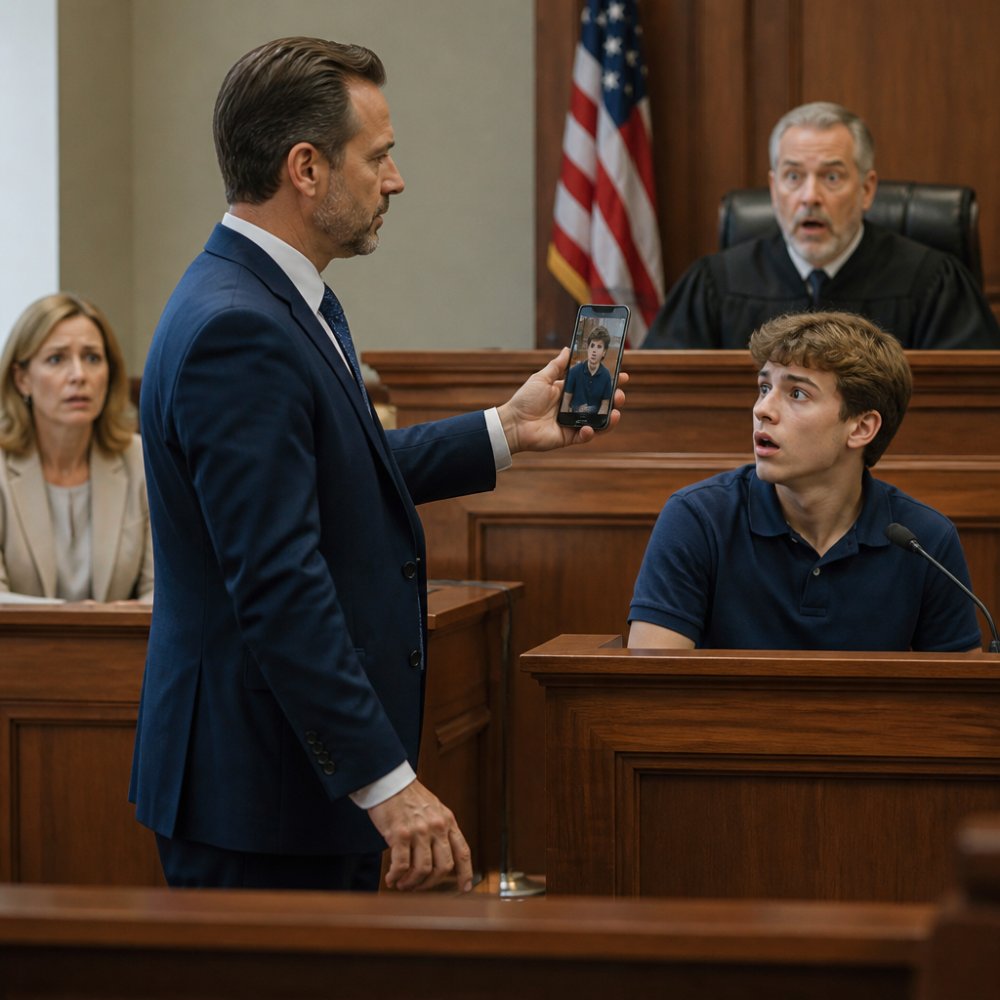 LA-My teenage son refused to look at me in court. “He’s been violent and dangerous,” my ex testified. The judge asked if I had questions. “Just one,” I replied, holding up my son’s phone. “Shall I play last Tuesday’s conversation with your mother?” My son’s eyes widened. The court reporter gasped as the audio began…