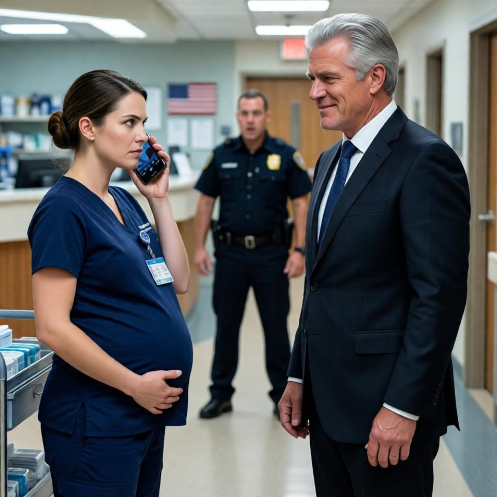LA-An arrogant billionaire slapped my pregnant wife on her hospital work shift. She didn’t say a word. No one did. She called me minutes later. I only asked for his name. Days later, I made sure he regretted his actions. He didn’t see it coming… Dad’s Story Time.