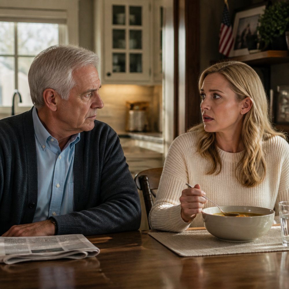 LA-My daughter thought I never saw her put something strange inside my hot soup that day. When she walked away quietly, I switched both of our plates and pretended nothing happened. Minutes later, she returned and took a big spoonful fast. The next thing that happened… you won’t believe what happened next.