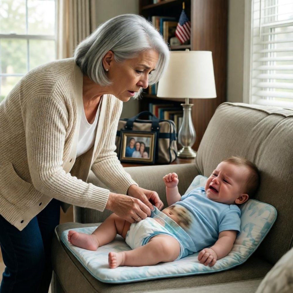 LA-My son and his wife asked me to watch their 2-month-old baby while they went shopping. But no matter how much I held him, he kept crying intensely. Something was wrong. When I lifted his clothes to check his diaper, I froze. There was… something unbelievable. My hands trembled. I quickly picked up my grandson and rushed to the hospital… Dic.