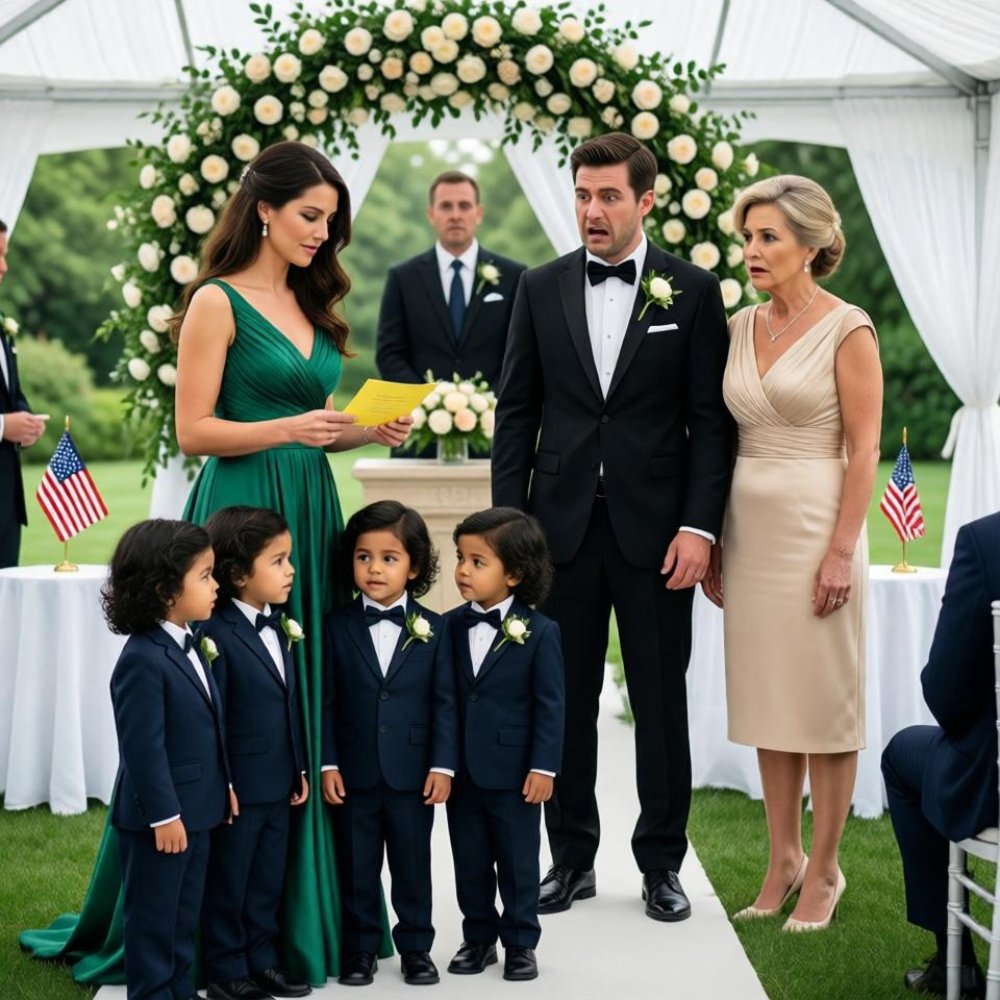 LA-After 4 years, my ex-husband’s family invited me to his wedding. I showed up with my three 4-year-old children, turning that perfect wedding into…