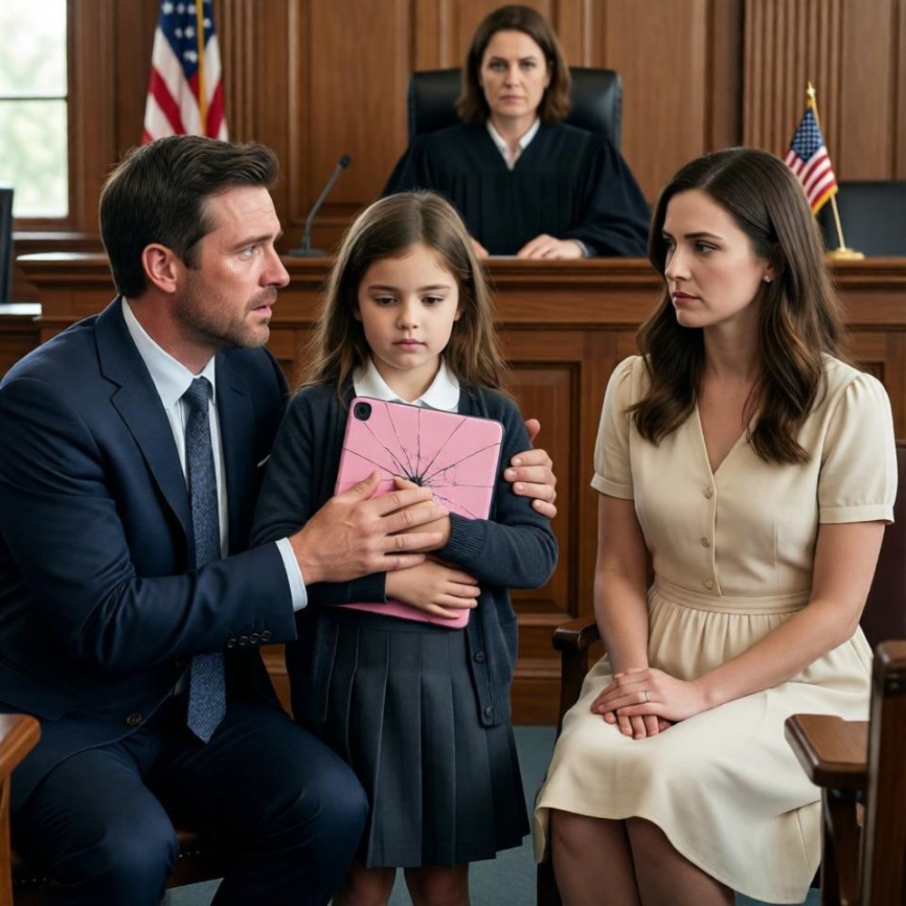 LA-The judge was about to take my daughter away… until she raised her hand and said, “i recorded something daddy doesn’t know.” My wife went completely pale before the video even started. Thirty seconds later, the entire courtroom turned against her. “don’t miss this story!”