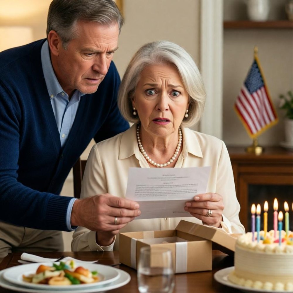 LA-“Your daughter is not invited to my birthday,” my mom said during family dinner. My 12-year-old sat there, frozen, while everyone acted like it was normal. So I didn’t go either. Instead, I sent her this gift. She opened it — and went pale. Dad whispered, “What did you do?”
