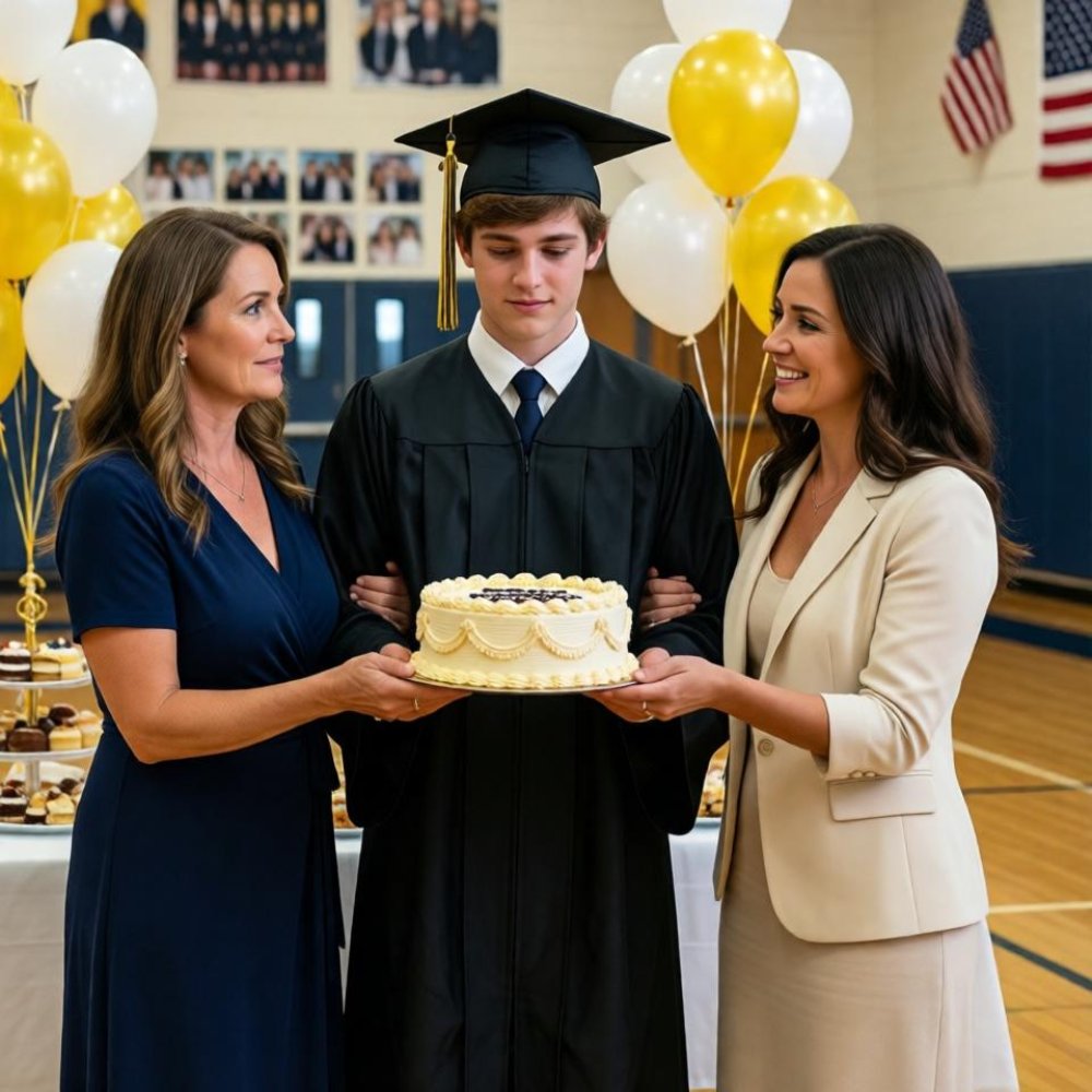 LA-For 19 years, i raised my sister’s son as my own — she got pregnant at 16, and our parents said it would “ruin the family name.” i was 22, single, so i took him. last month, my sister showed up at his high school graduation with a cake that said, “congratulations from your real mom.” what my son did next broke her.