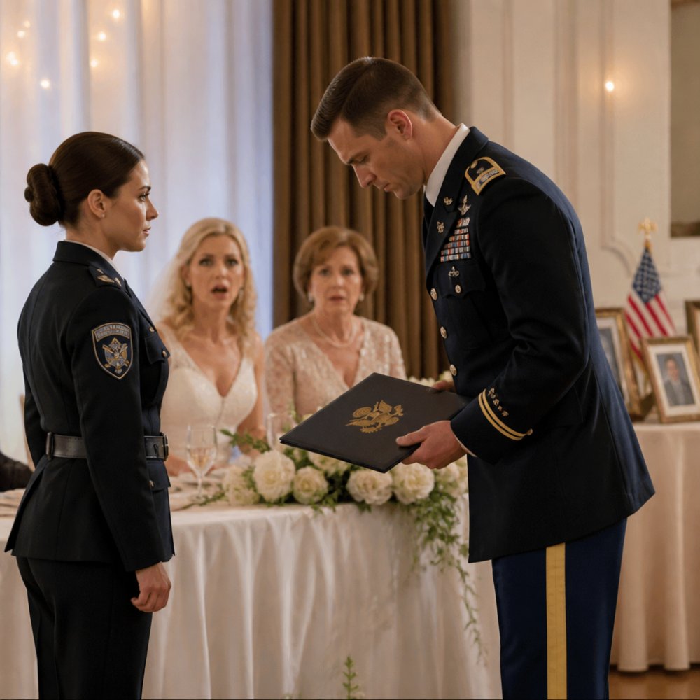 LA-“My sister’s just a gate guard. Who would want her?” she mocked. The room burst into laughter. My mom added, “She’s the shame of this family.” The groom — a major — stood up, looked at me, and said: “Actually… she’s…” My mom froze. My sister fainted.