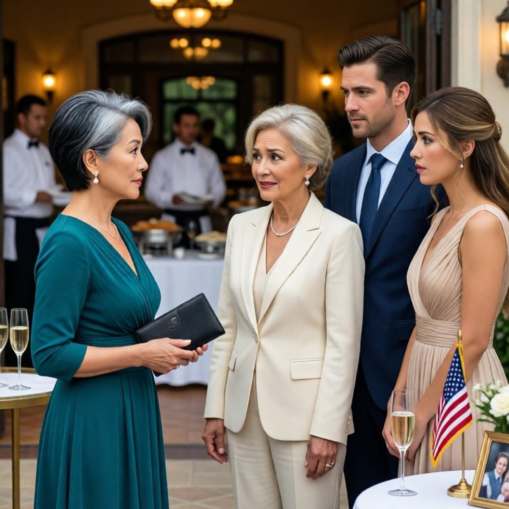 LA-“You’d be more comfortable with the caterers, Helen!” my son’s future mother-in-law said this at his engagement party, in front of sixty guests. so i told her exactly who she was talking to.