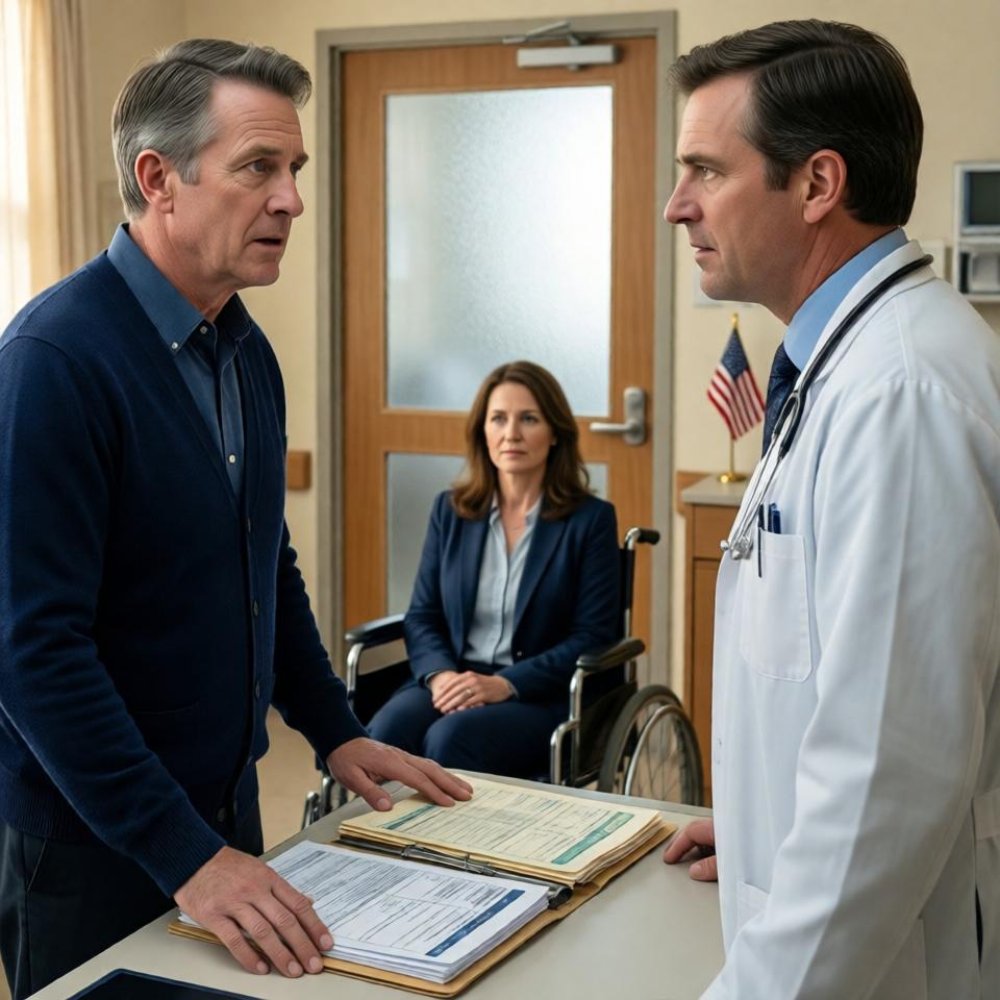 LA-For seven years straight i cared for my wife who couldn’t walk anymore. Then a doctor pulled me into a private room. “fast,” he whispered, “call police.” My heart started racing. When he showed me the files, the truth about my life was far worse than fear.