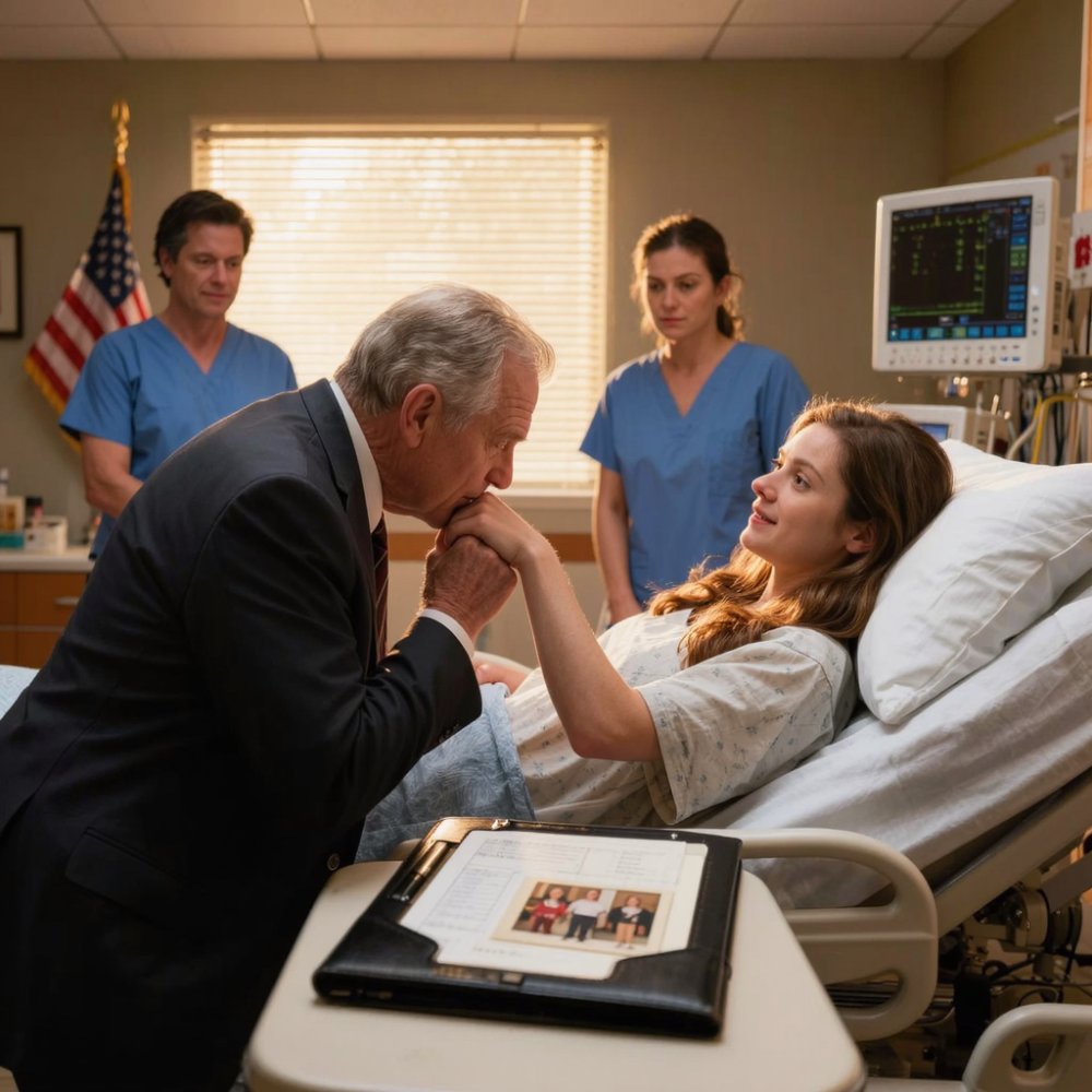 LA-My husband said he was getting a home loan for my heart surgery, but he never returned. The hospital canceled my care when his insurance was pulled. Then a man in a suit settled every bill. He kissed my hand and whispered six words that changed my life…