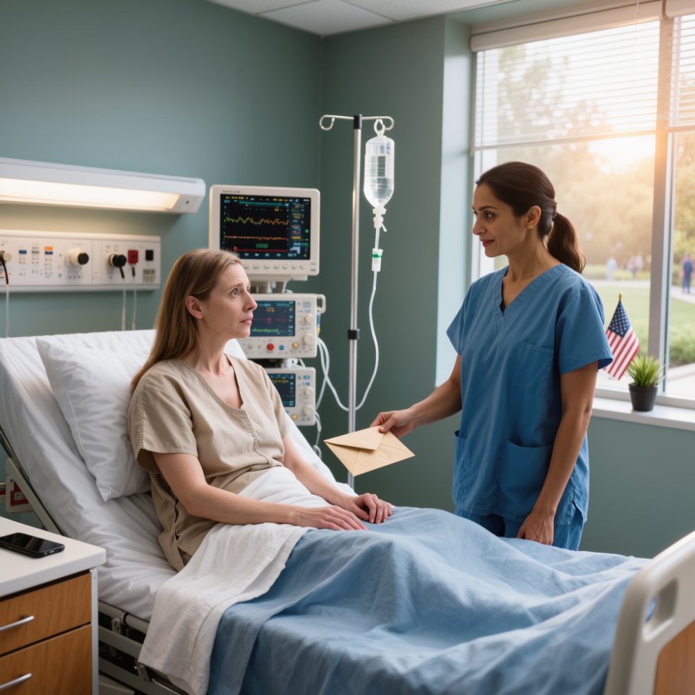 LA-My husband skipped my emergency surgery: “client dinner,” he texted. His mother called me “dramatic.” I woke up bleeding internally, stitches fresh… and the surgeon was holding a cream envelope. She said, “a woman asked me to give you this… only if he didn’t come.” I opened it slowly…