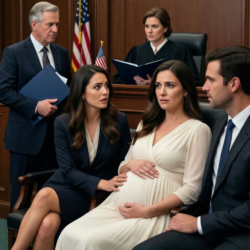 LA-Nine months pregnant, I came to court for a divorce. When my husband’s mistress slapped me in front of everyone, I said nothing. They didn’t know who was sitting behind me. Seconds later, the judge suddenly ordered the courtroom sealed…