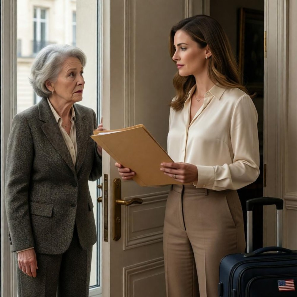 LA-My mother-in-law threw a baby shower when her son’s mistress announced twin boys. She handed me 700k dollars and demanded i disappear within 24 hours. I took every penny and flew to Paris without looking back. But six months later, when the twins were born, the same mother-in-law came crawling to my doorstep in Paris.