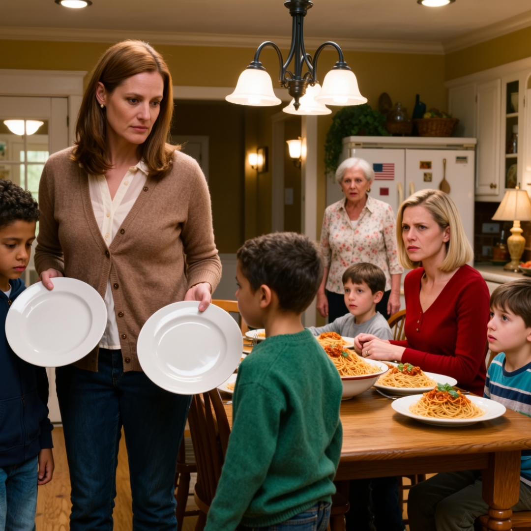 When I walked into my parents’ house, I heard my mother say, “Your sister’s kids eat first. Yours can wait for whatever is left.” My children were sitting in the corner with empty plates in their laps, trying so hard not to cry that it broke something in me. My sister shrugged like this was normal. “Get used to it,” she said. “That’s how this house works.” Then my father looked at my kids and added, “They need to learn patience.” I helped my children stand up, took their hands, and walked them out before anyone could say another word. Minutes later, my phone started buzzing nonstop — and suddenly, the people who had been so sure of themselves sounded very different.