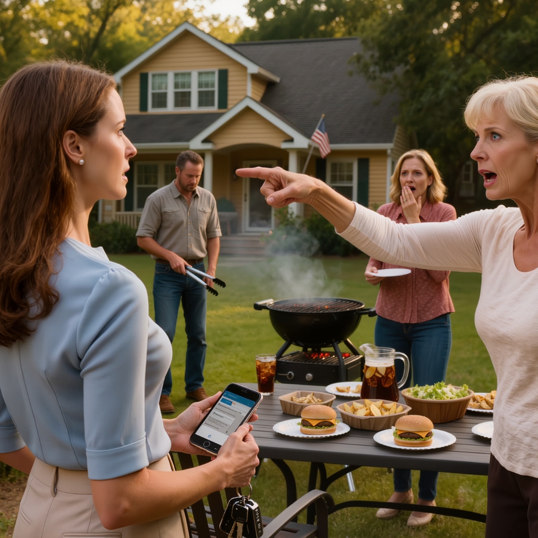 “Get out and never come back,” my mother screamed at Sunday lunch, loud enough for everyone in the backyard to hear. My father stared at his hands. My aunt went silent. No one defended the daughter who had quietly kept that house from foreclosure for four years. I walked through the gate, drove back to Charlotte, and made one change they wouldn’t feel until the next notice arrived. Three weeks later, Dad showed up asking why the bank was calling. I opened my bag, pulled out the folder, and said, “Before I answer, you should know something. I’m not your child.”