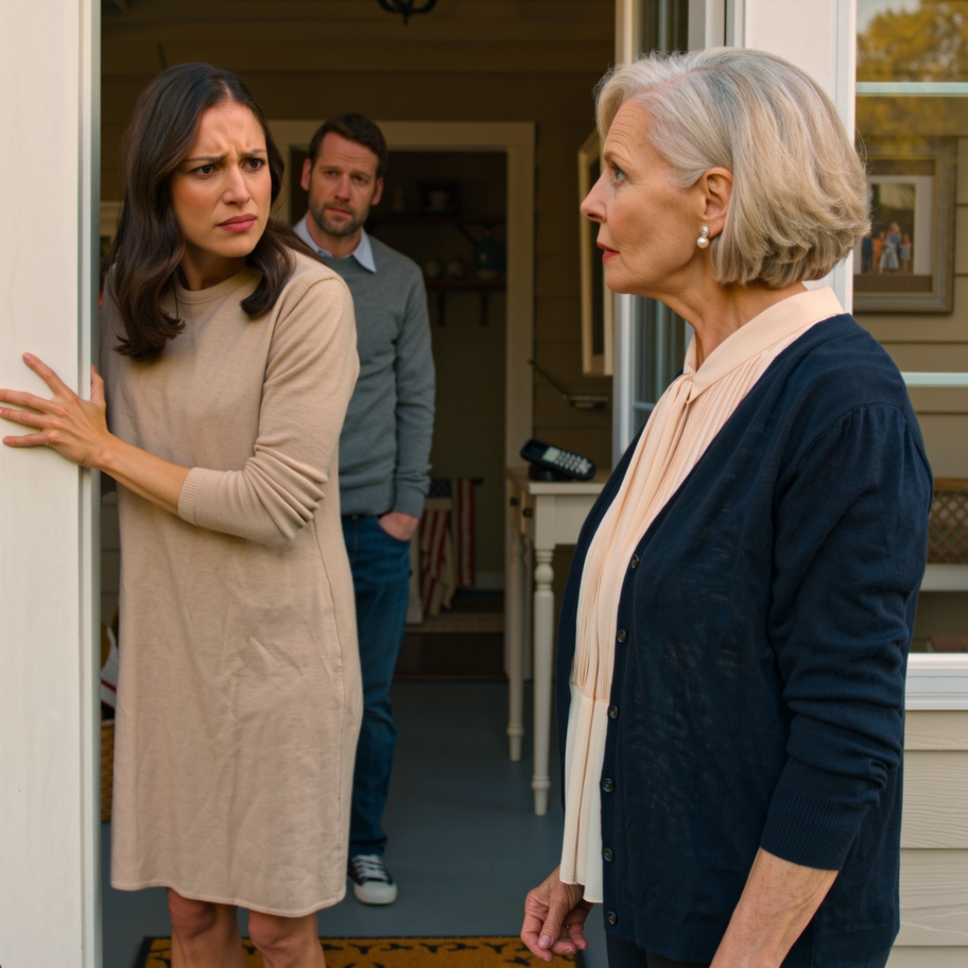 I rang my son’s doorbell on a Sunday afternoon with a small Target bag in my hand and no plan to stay long. I only wanted to return Mateo’s little blue jacket and maybe see the children for five minutes. My daughter-in-law opened the door, looked at me like I was a problem she had already warned everyone about, and snapped, “Not again. I told you Sundays are for resting.” Two days later, when her name lit up my phone and her voice shook with panic, I finally understood the difference between being family and being available.