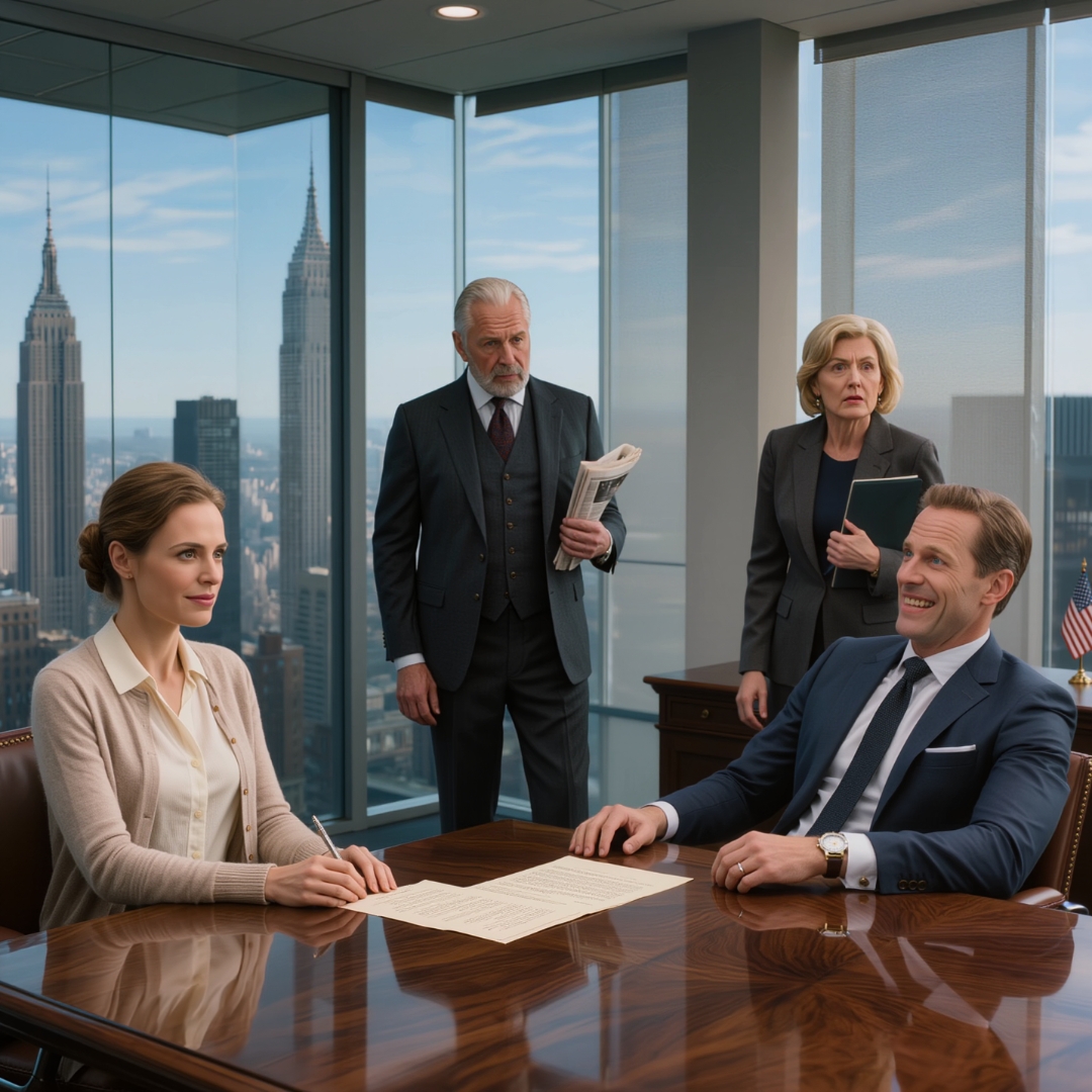 My husband pushed the divorce papers toward me and smiled like he had already won. “Sign it, Jen,” he said. “You’re not leaving with my money.” His lawyer offered me $10,000 like it was mercy, and he laughed because he thought I had no one. I signed quietly, then slid the papers back across the table. That was when the man in the back corner folded his newspaper, stood up, and made my husband realize he had just divorced the wrong woman.