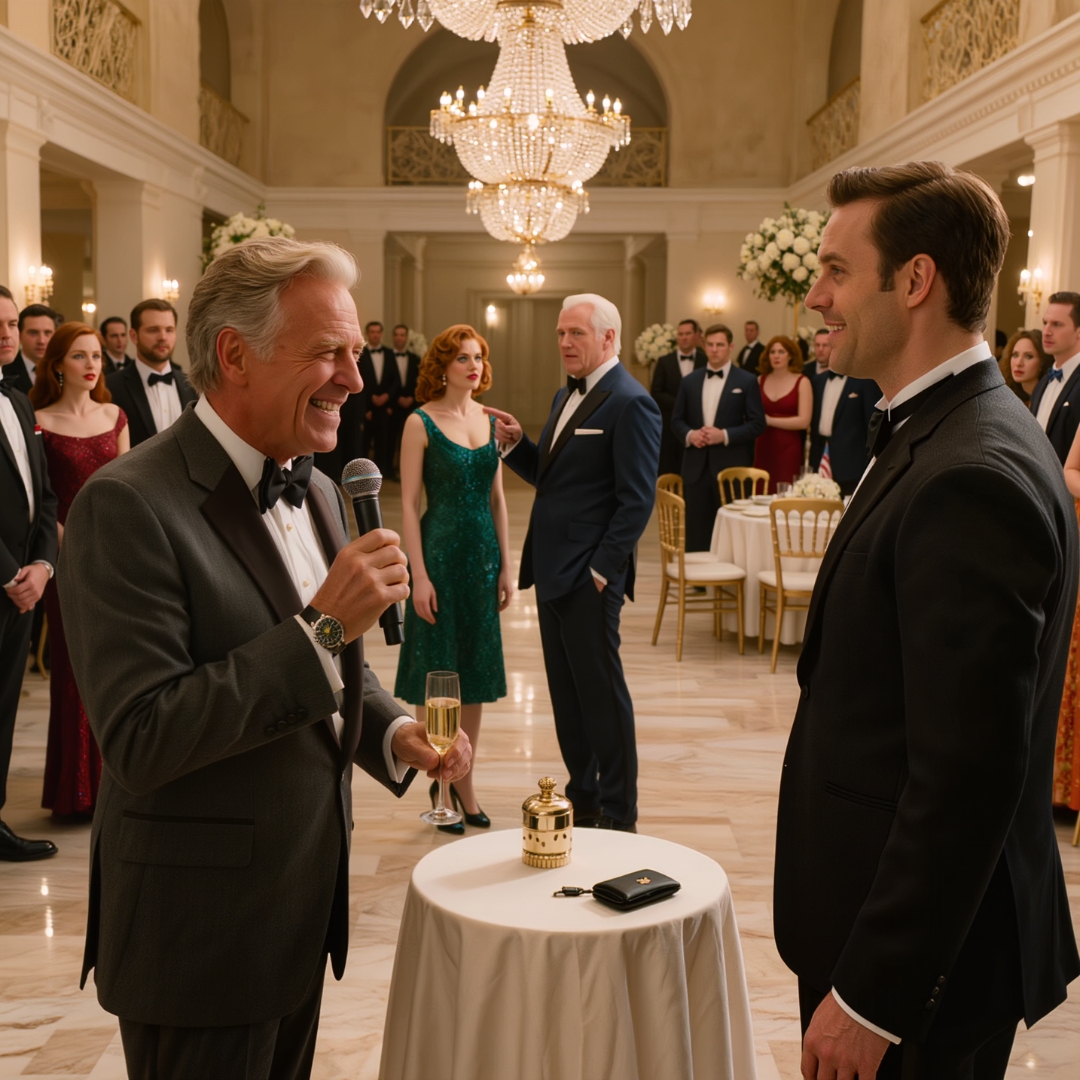 At the engagement party, my father raised his glass and smiled at my brother. “To our successful son,” he said. Then he turned to me and laughed, “And you? Still with that poor farmer?” The room chuckled like I was supposed to feel ashamed. My boyfriend slowly stood up, looked straight at my father, and said, “That poor farmer signs your successful son’s paycheck.” The laughter stopped instantly.