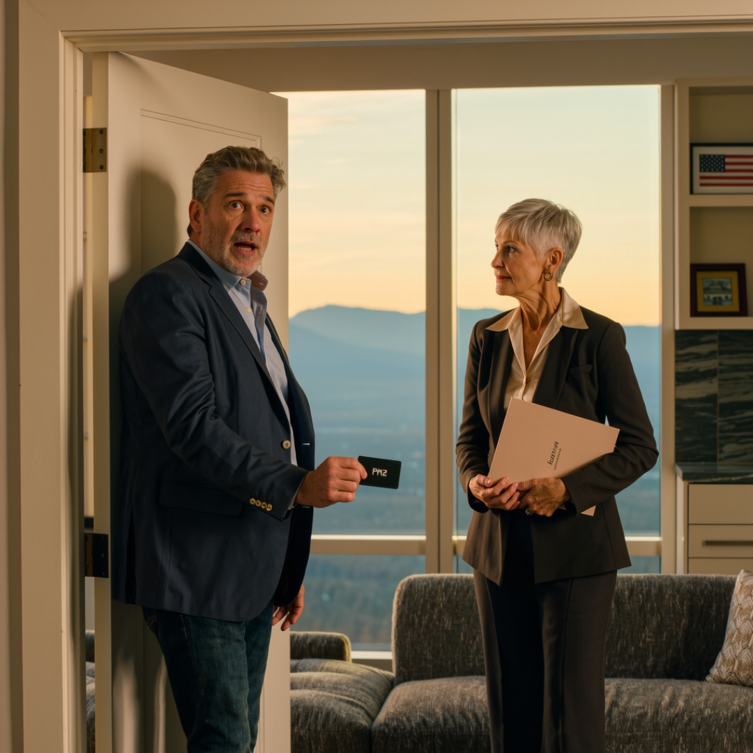 My wife died in a sudden car accident, and a few days later, an estate attorney handed me the keys to a luxury penthouse I had never heard of. “It’s in your name now,” he said. For years, she had forbidden me from asking about her “business trips,” and I had forced myself to believe her. I planned to sell the place without looking back. But before signing anything, I went there once. When I opened the door, I froze — because someone was already sitting in the living room, waiting like they knew I would come.