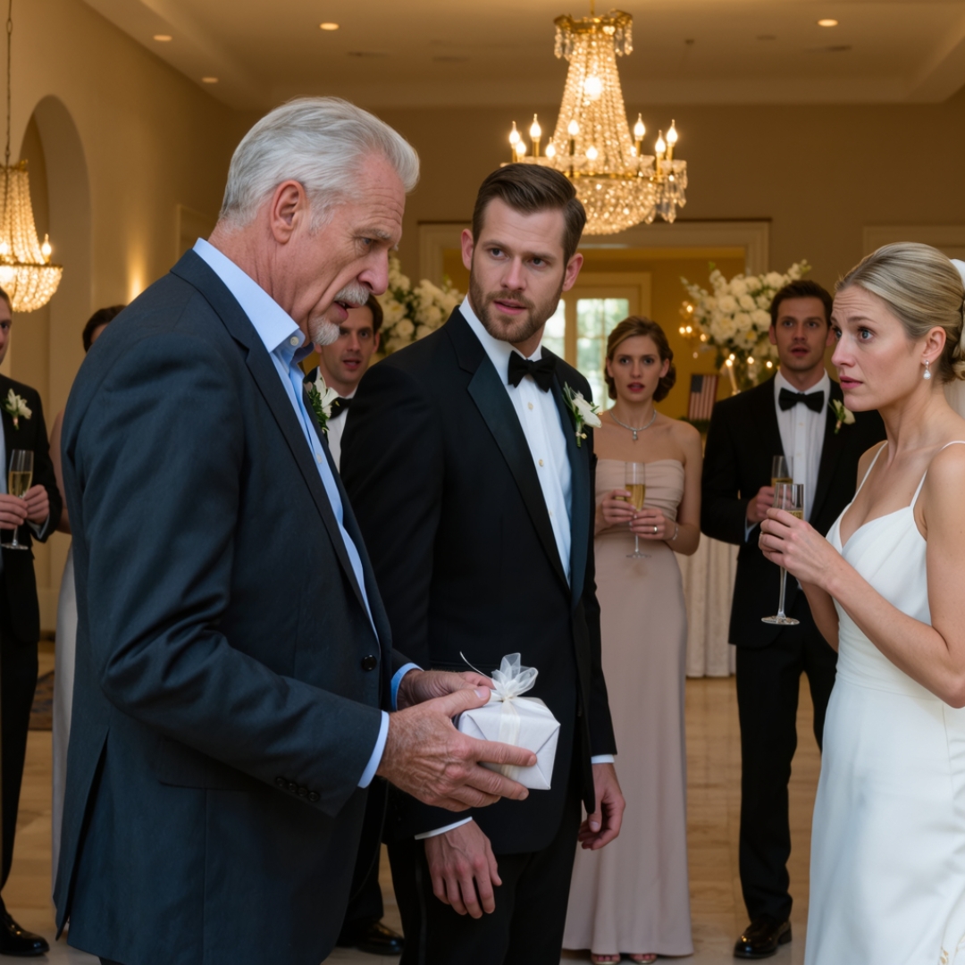 I walked into my son’s engagement dinner, and his fiancée didn’t even try to hide her smirk. “The grease monkey showed up,” she said, loud enough for the table to hear. My chest tightened, and I turned to walk back out before I embarrassed myself by staying. Then my son caught my arm, leaned in close, and whispered four words that stopped me cold.