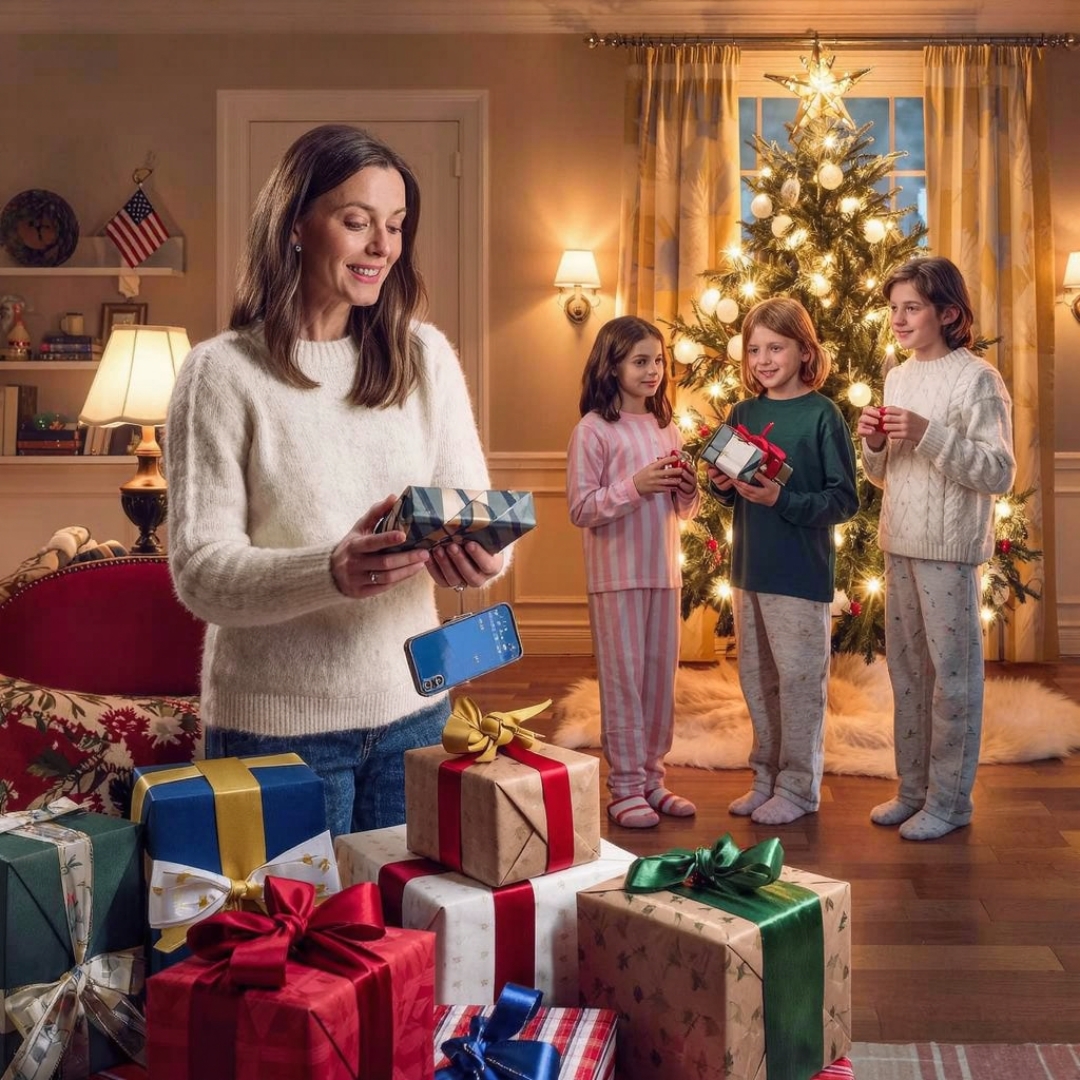 My mom told me there was “no space” for my kids at Christmas, then my brother smirked and said, “Just bring yourself. They’re too loud anyway.” I looked at the people who expected my children to be excluded, while still expecting my gifts to show up under their tree. That night, I quietly changed one thing. At 7:10 the next morning, my sister texted, “Where are the presents? The kids are crying.” I replied with five words: “Ask Mom about family space.”