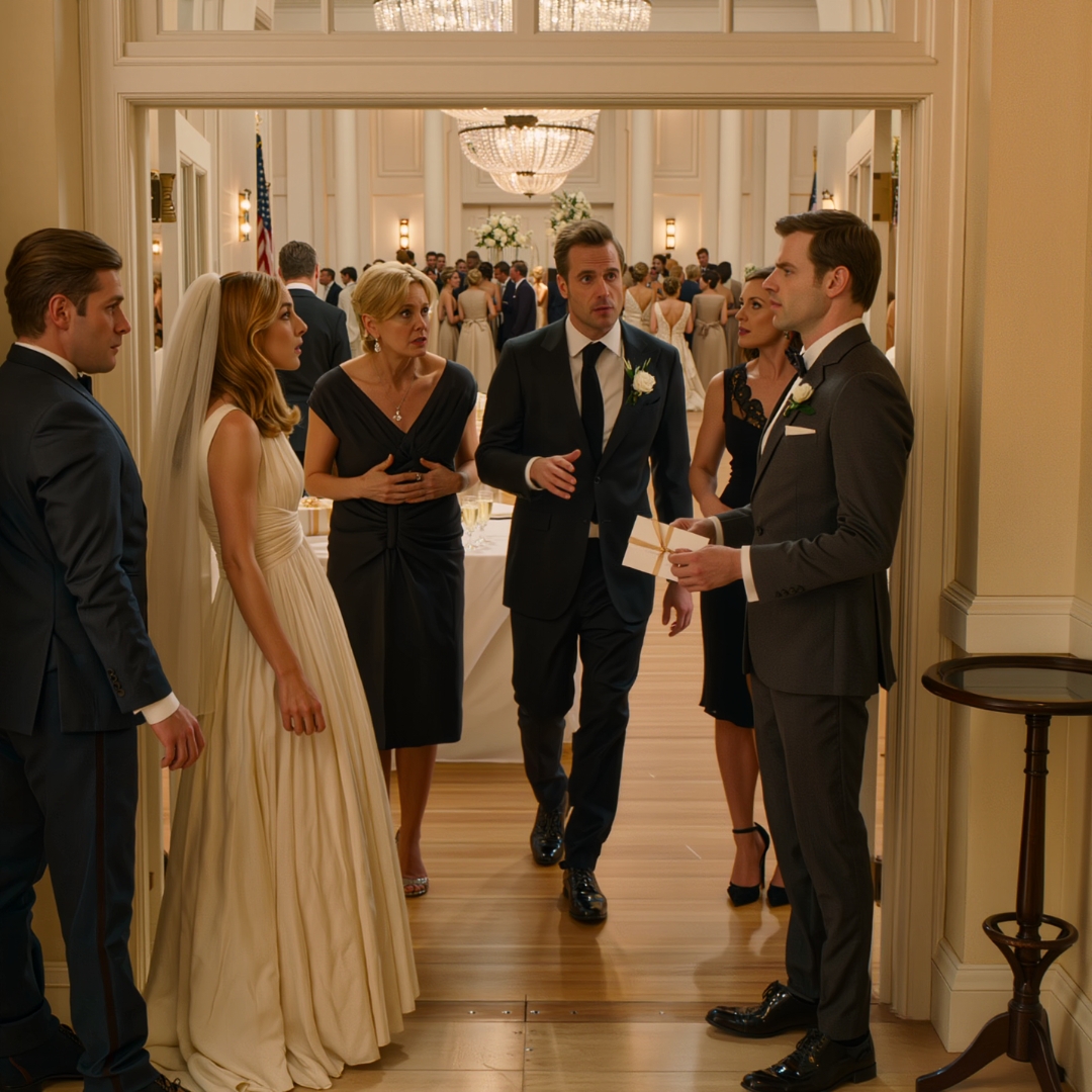 At my sister’s wedding, my seat wasn’t near the family table. It wasn’t even inside the reception hall. They put me in the hallway. Her mother-in-law smiled and said, “Only close family gets a table.” My sister looked at the empty place cards, then laughed. “Guess you don’t count.” I stood up, picked up the gift I had brought, and said, “Then I’m leaving.” My sister’s smile vanished before I reached the door.